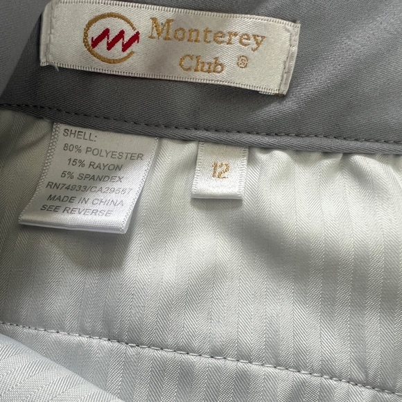 Monterey Club Women’s Golf Shorts Size 12 - Picture 2 of 3